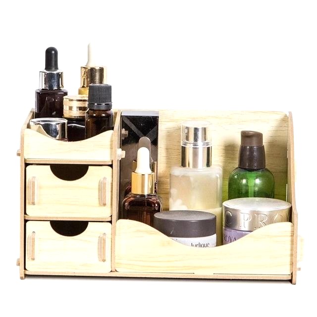 Organisateur Maquillage Bois Naturel – Image 8